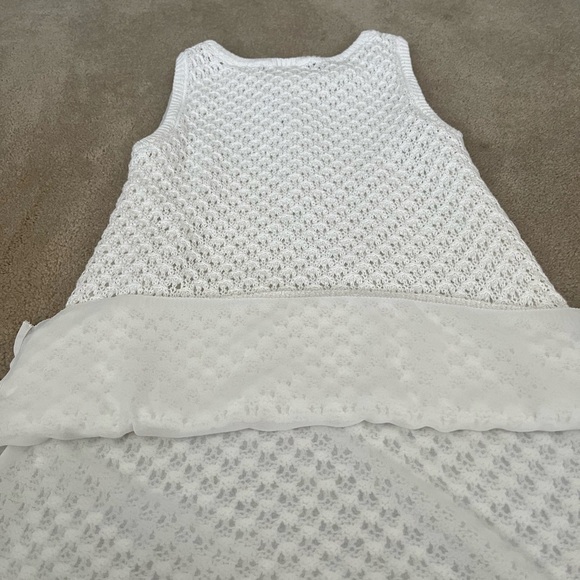 WHBM White Sweater Tank, Size Small - Picture 4 of 4
